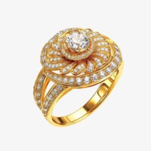 Gold & Diamond Cocktail Ring