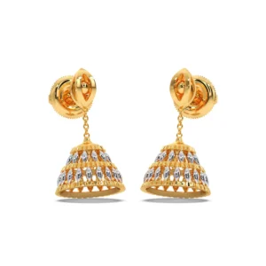 Gold Jhumka Earrings – Elegant Traditional Design