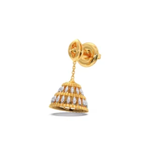 Gold Jhumka Earrings – Elegant Traditional Design